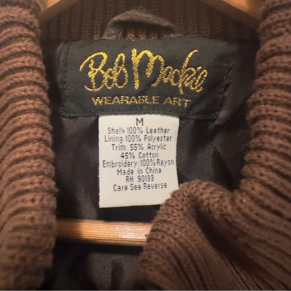 Bob Mackie Brown Wearable Art Jacket - image 3